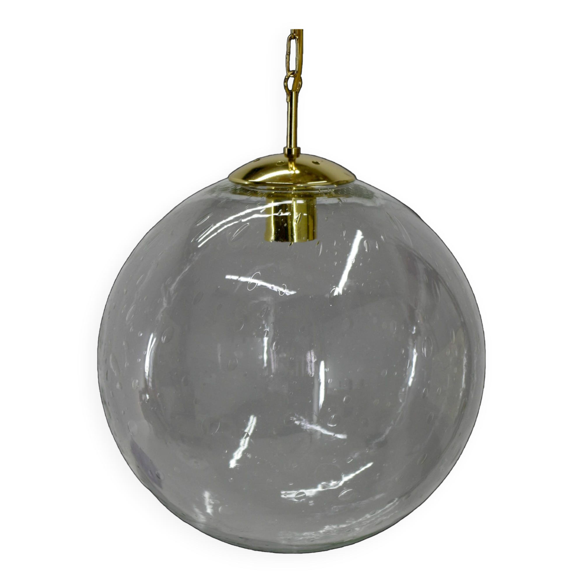 Bubble Glass Pendant by Kamenicky Senov, 1970s