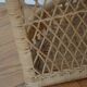 Wicker wall shelf