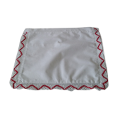 Taie enfant bordure rouge