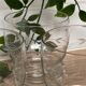 Set de 6 verres à eau en verre gravé
