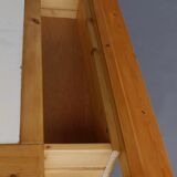 Tables de chevet en pin vintage, ensemble de 2