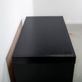 Ebonized brutalist bar cabinet by J. Batenburg for MI Belgium, 1960s