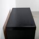 Ebonized brutalist bar cabinet by J. Batenburg for MI Belgium, 1960s