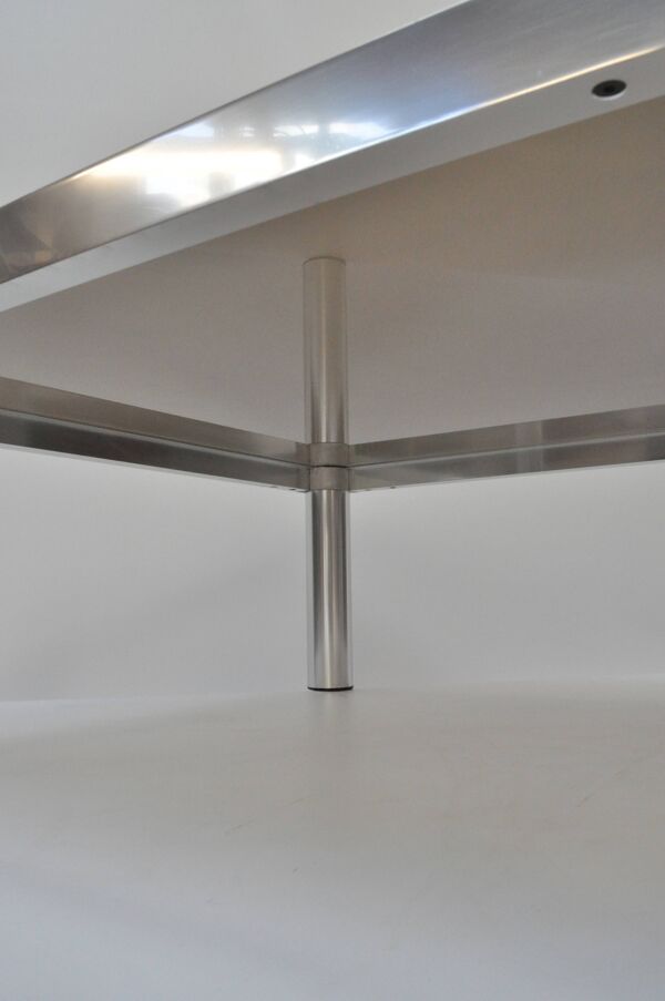 Table basse Artifort T122 par Kho Liang Ie – Verre fumé original – Années 1970