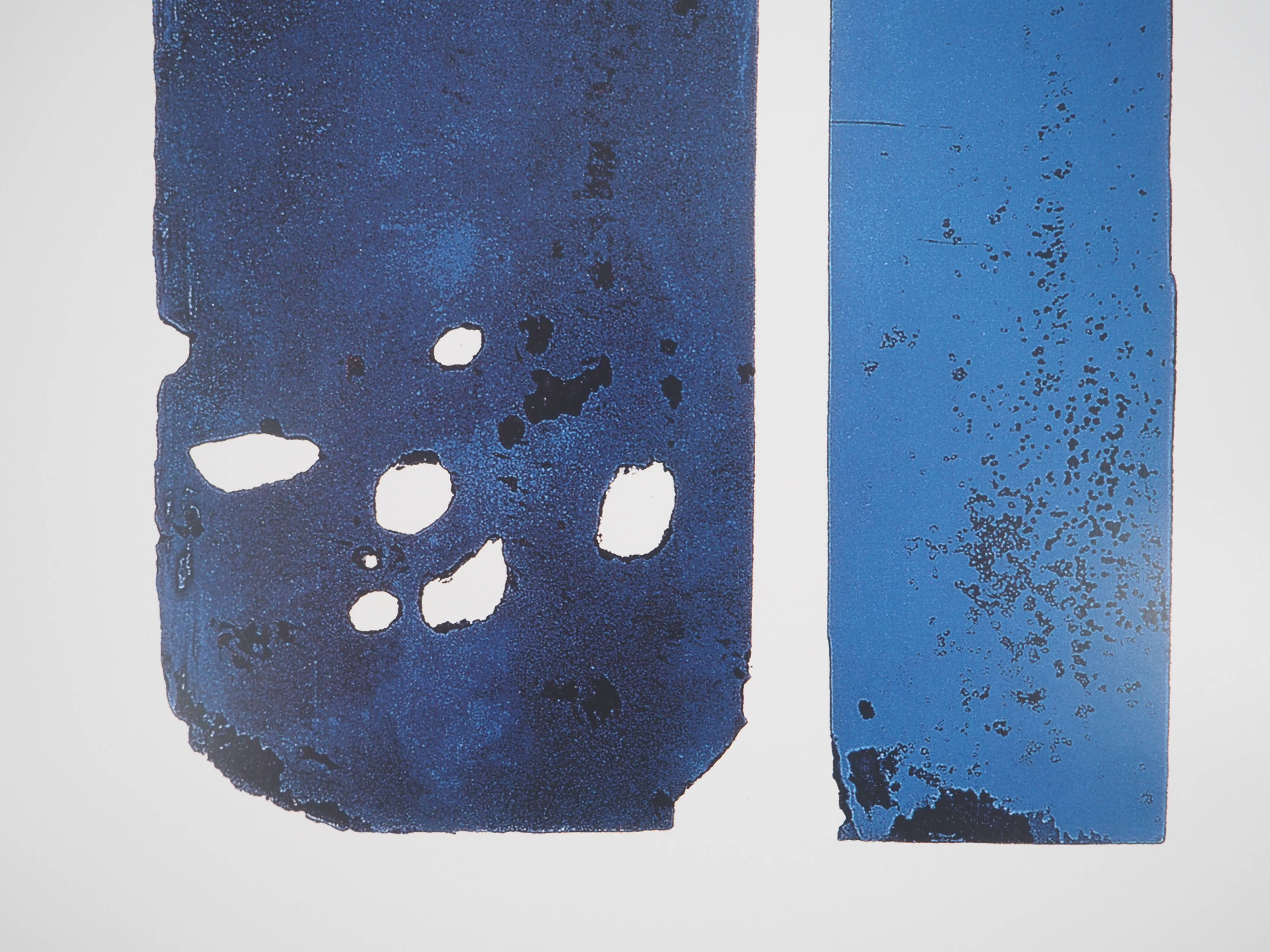 Pierre soulages : eau forte xxx - affiche originale signée