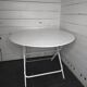 Folding iron garden table