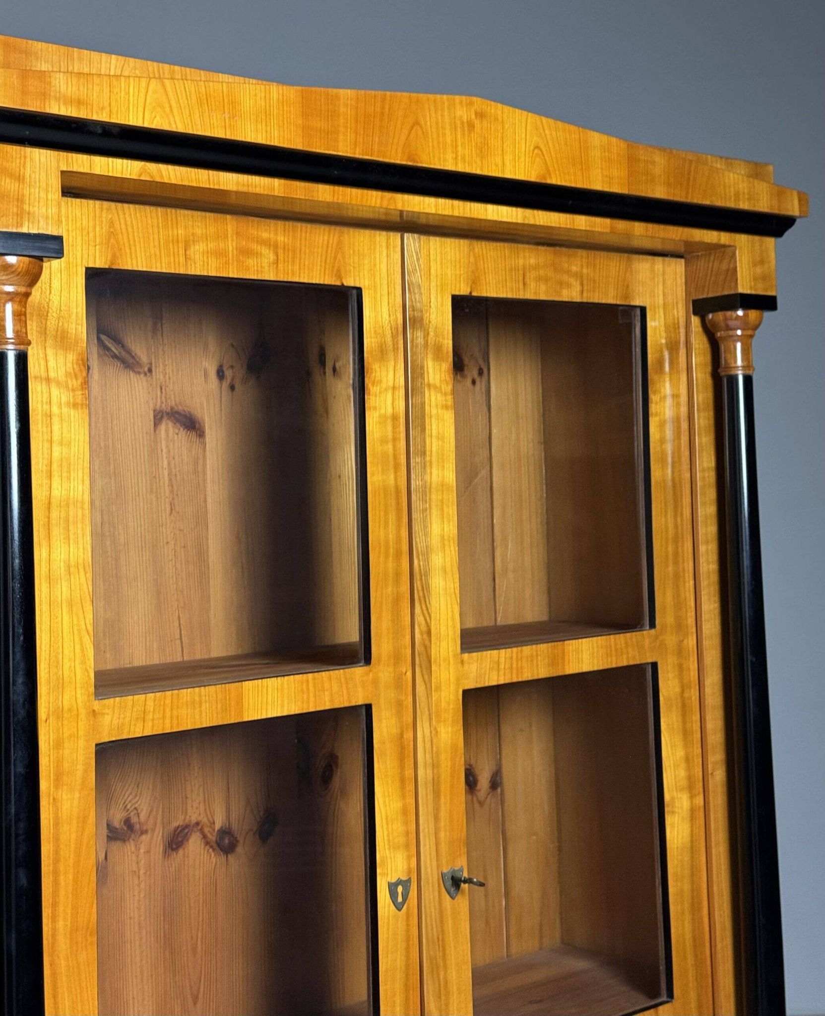 German Biedermeier display cabinet 19th century