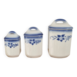 Ensemble de 3 pots à épices vintage
