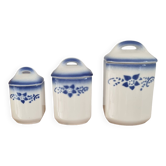 Set of 3 vintage spice jars