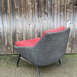 Armchair model 800, created and published by Steiner, around 1958.