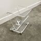 Vintage Lucite magazine cart, 1980s