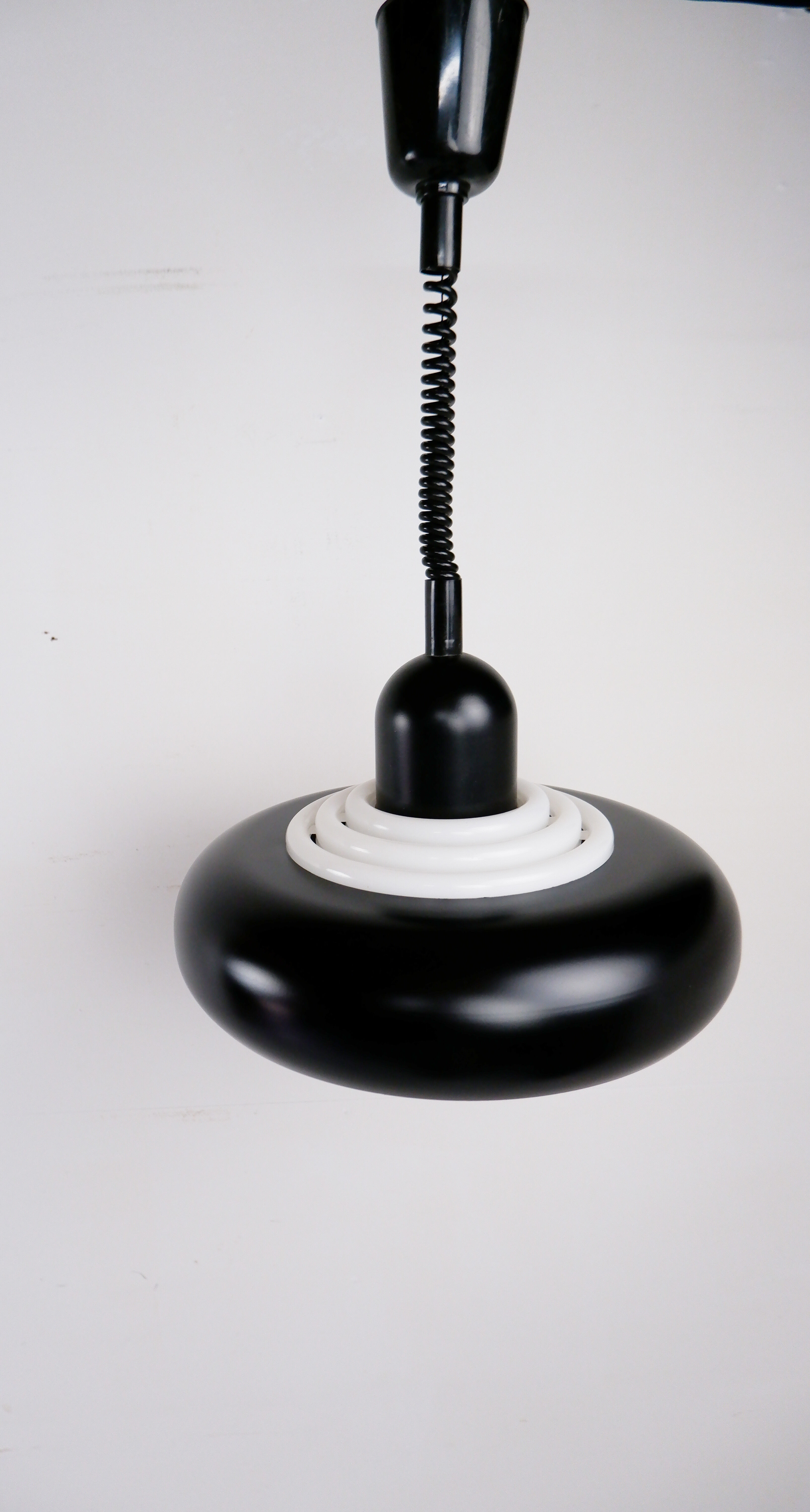 Knud Christensen hanging lamp black, 1970s