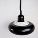 Knud Christensen hanging lamp black, 1970s
