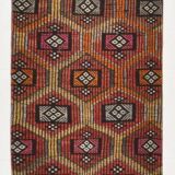 2x7 kilim handmade vintage distressed kilim runner, 61x214 cm