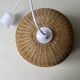 70s woven wicker pendant light