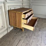 Bamboo chest of drawers circa 1960