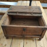 Carved wooden wedding chest