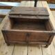Carved wooden wedding chest