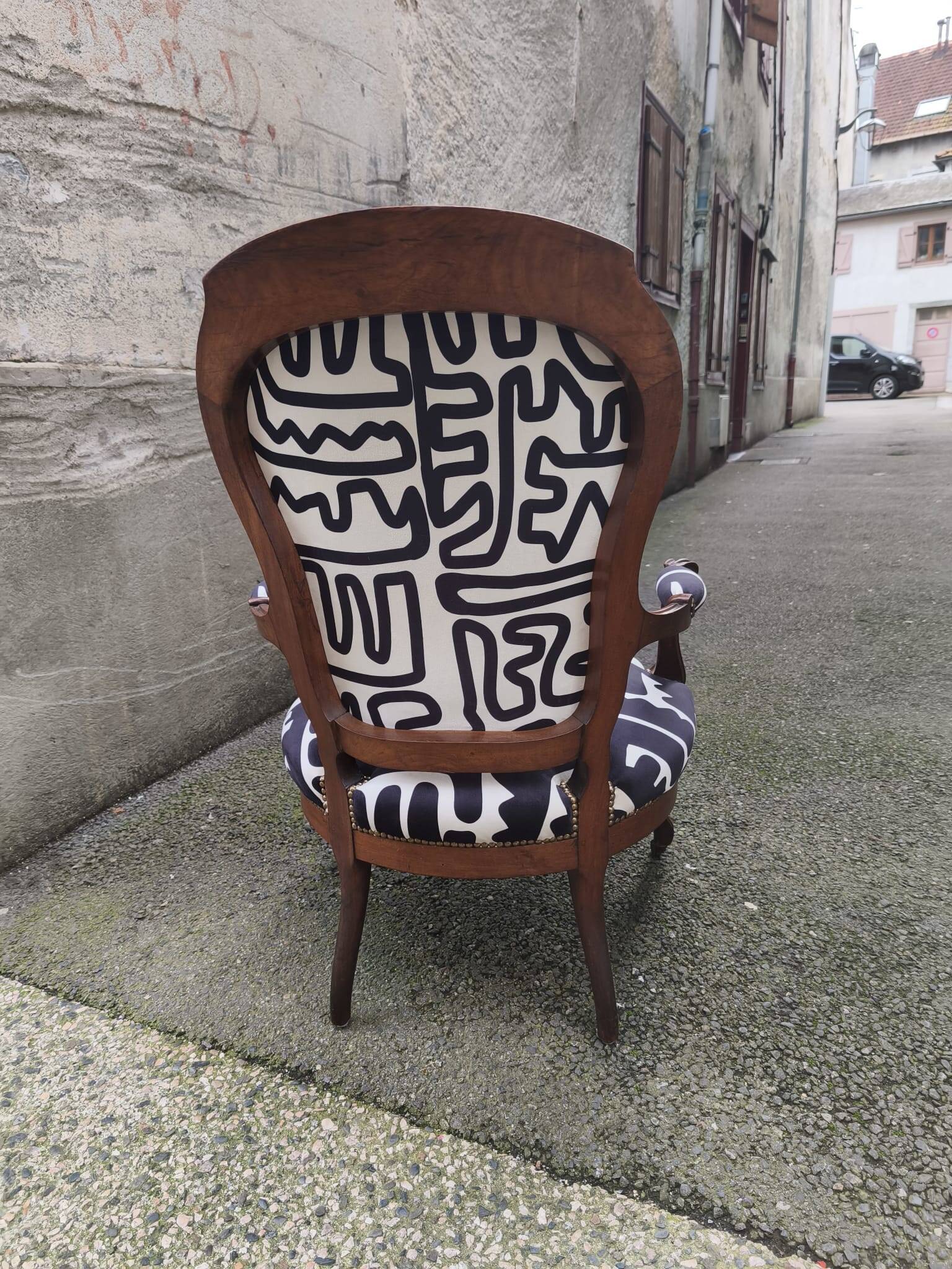 Louis Philippe armchair restored to new condition