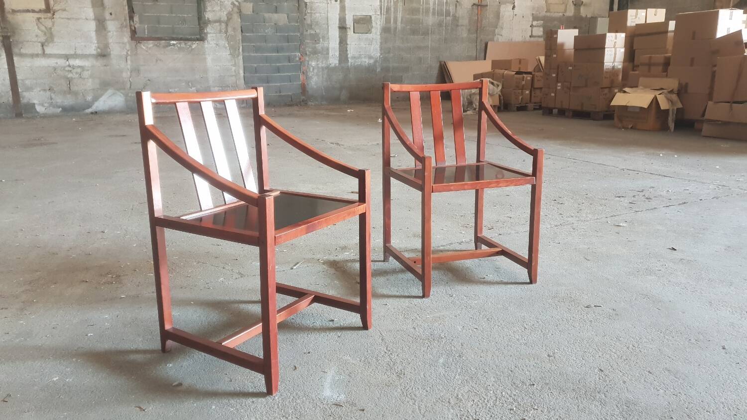 Paire de fauteuils scandinave 1980