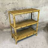 Vintage rattan shelf