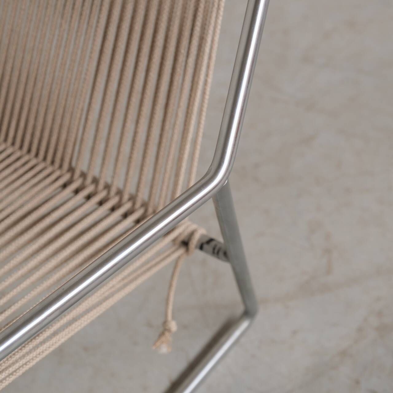 Pair of Mid-Century Danish Steel Armchairs by Henning Flok