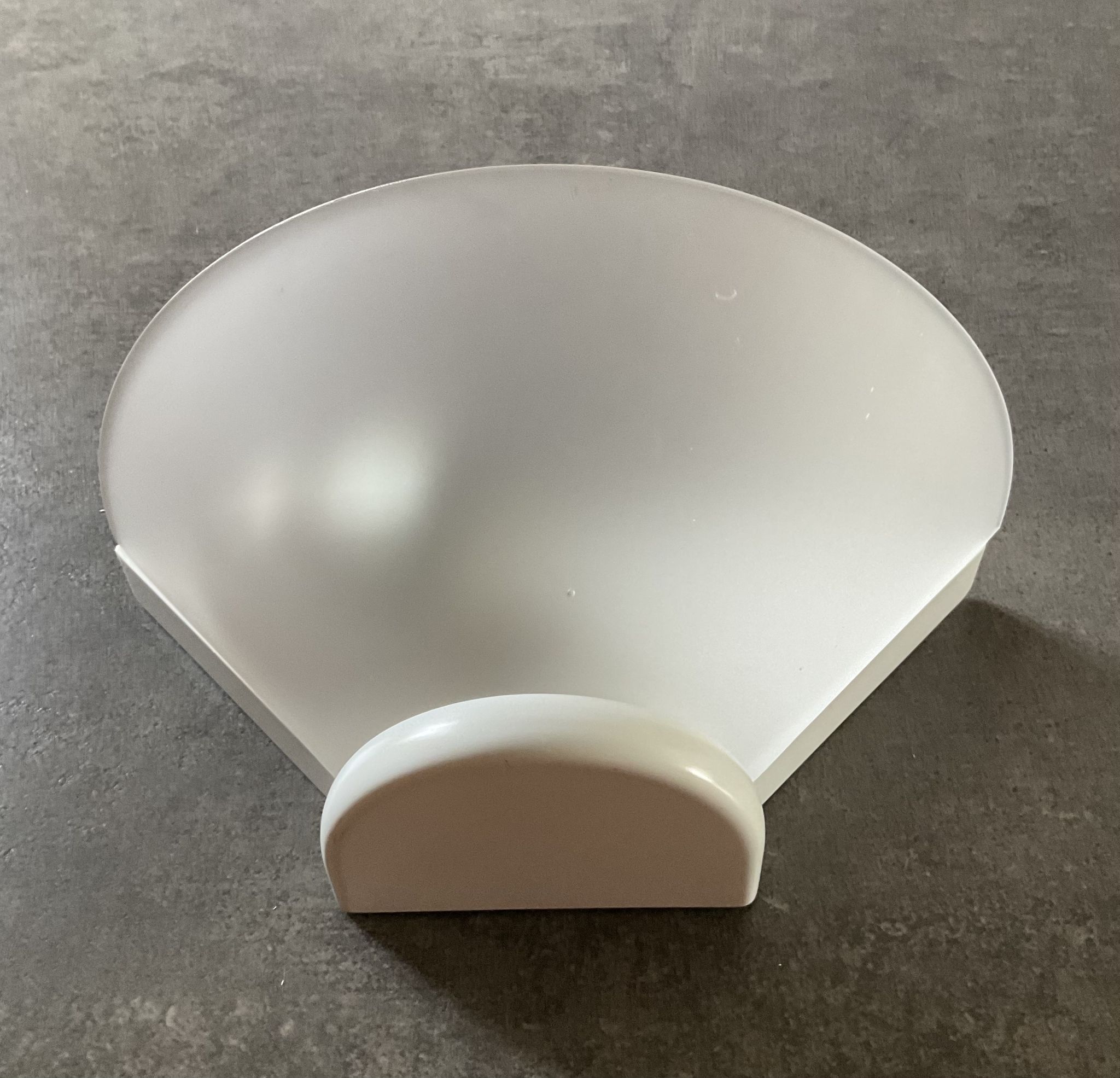 Ghiplen Ghidini wall lamp from the 70s in frosted glass and metal