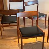 Set of vintage Scandinavian chairs by H.W. Klein for Bramin Møbl.