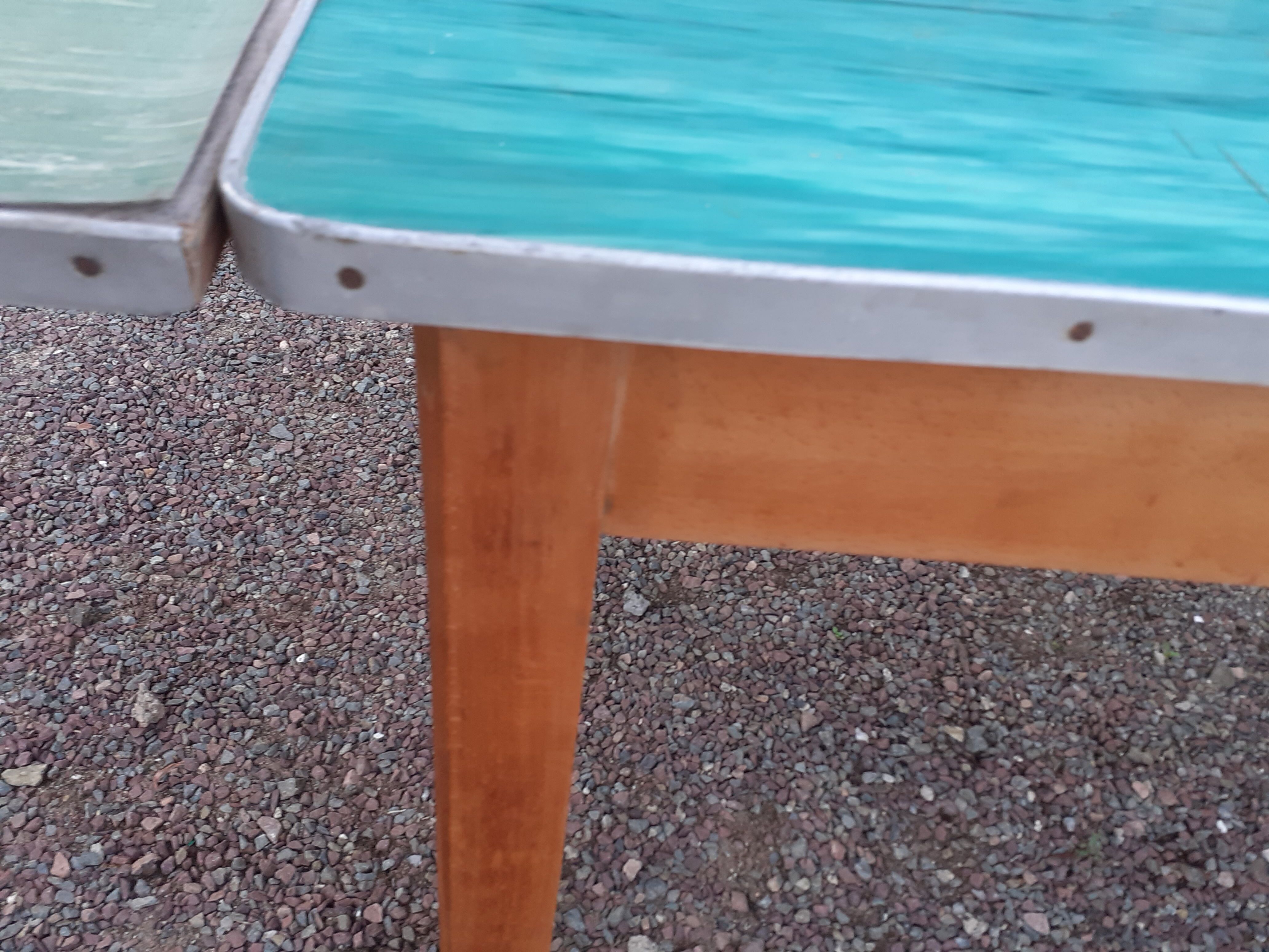 Vintage wooden formica kitchen table