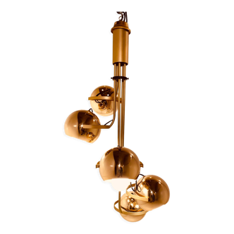 1960s golden Reggiani chandelier