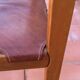 Series of 6 elm and leather chairs from the Maison Regain 60s