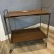 ADT Mobile Bar Cart / Serving Trolley — Chrome & Wood-Effect, 1970s Germany