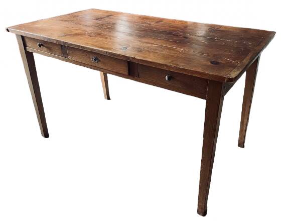 Old desk table with drawers