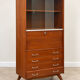 Vintage display cabinet from the 50s/60s in wood – tapered legs