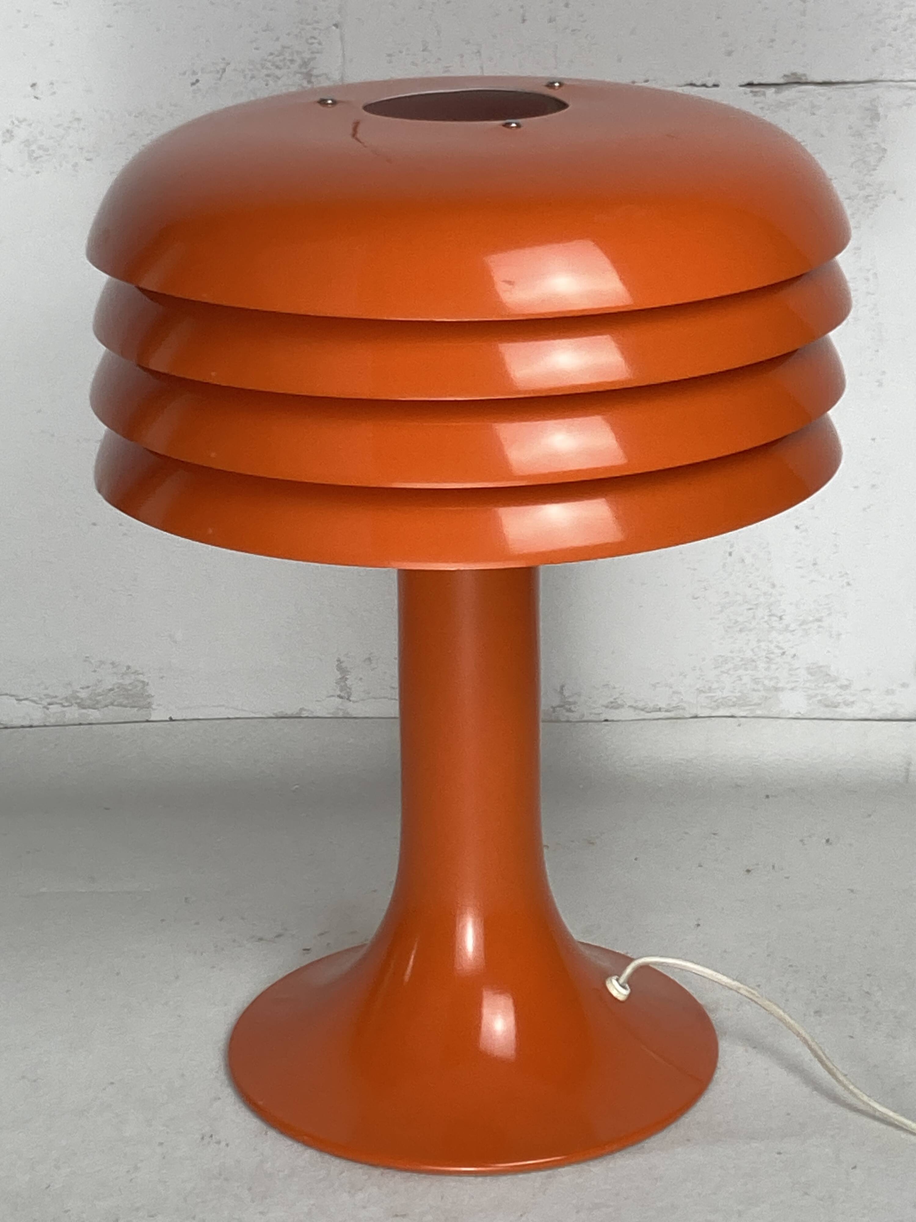 Large mushroom table lamp by Hans Agne Jakobsson model BN26, Sweden 1960s