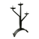 Wrought iron chandelier, brutalist style, 60s