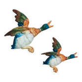 Pair Beswick duck wall decorations