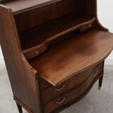 Walnut secretary, Danish design, 60's, production: Denmark