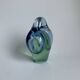Art Glass Bowl in Blue by Jan Beranek for Skrdlovice, Czechoslovakia