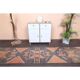 Vintage Turkish Hand-Knotted Wool Cotton Orange Runner Rug 80x394