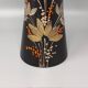 1970s brown vase ceramic by SIC hand-painted. Made in Italy
