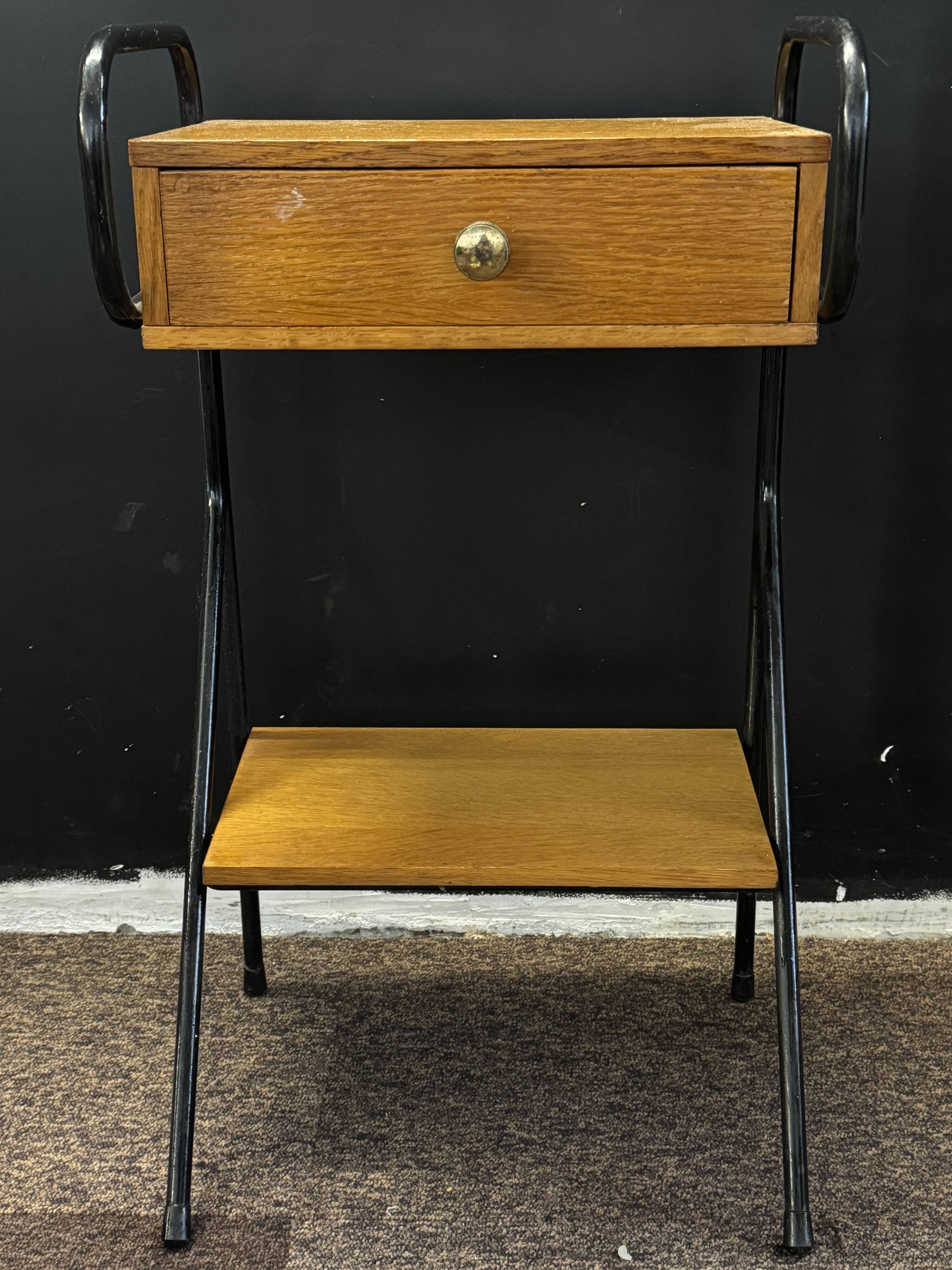 Vintage bedside table by Jacques Hitier – 1950s
