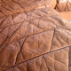 Vintage brown leather modular sofa by, 1970s