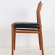 High-quality “418” chair by Arne Vodder for Sibast / teak / genuine leather / Mid-Century Danish Modern design / 1960s