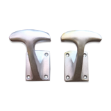 Antique vintage aluminum hooks