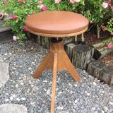 Vintage tripod foot piano stool 60s-70s