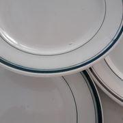 Set of 5 small flat plates Moulin des Loups years 50-60