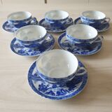 Set of 6 porcelain cups
