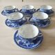 Set of 6 porcelain cups