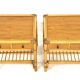 Set of 2 rattan bedside tables, DUX, Sweden, 1960